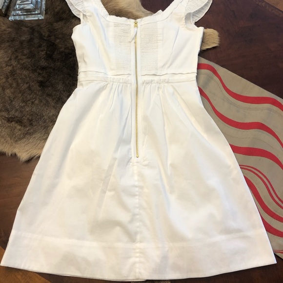 BCBGMAXAZRIA Rosette Detail Cotton Summer Dress – Size XXS - Picture 8 of 11